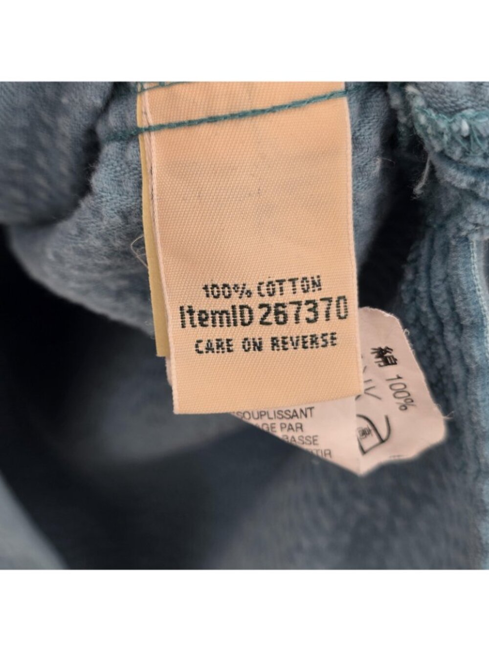 LL Bean Shirt Womens Petite M Blue Wide Wale Corduroy Button Up Casual Cotton - Picture 8 of 8